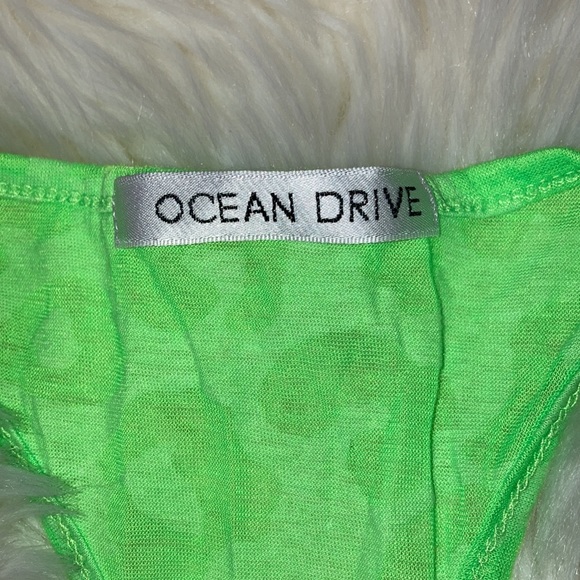 🌼Leopard Burnout Neon Green Swing Tank - Picture 5 of 9